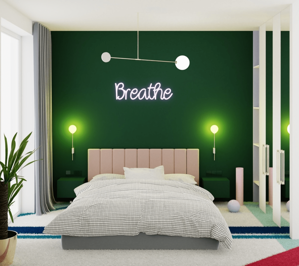 Ý nghĩa của phòng ngủ xanh